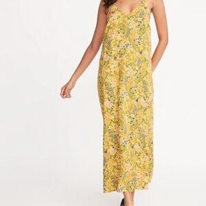 Old navy yellow floral maxi dress